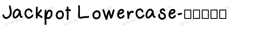Jackpot Lowercase字体转换